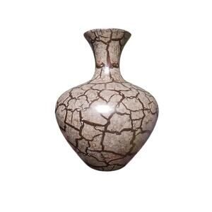 Royal Haeger Safari Glaze 1990s Original Tag Ceramic Art Vase 11in